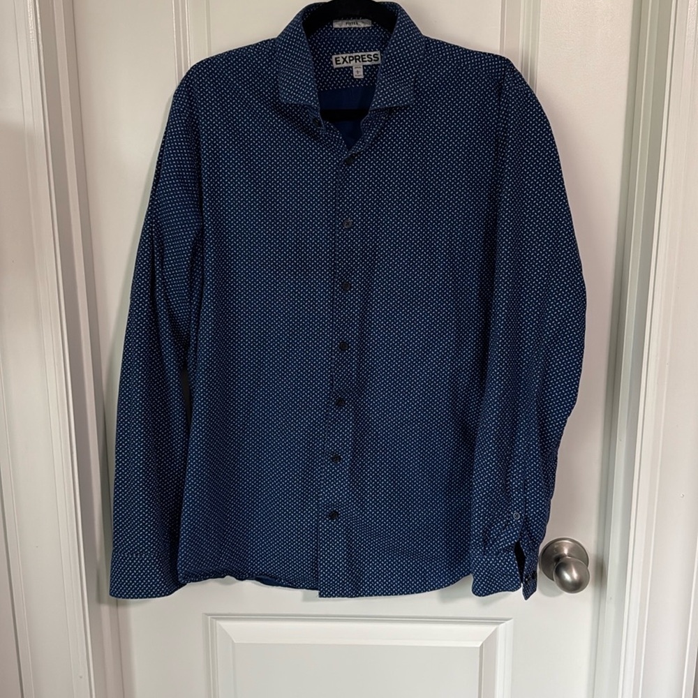 Express Men's Blue Shirt